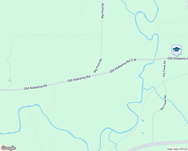 map of restaurants, bars, coffee shops, grocery stores, and more near Big Pond Road in Bartow County