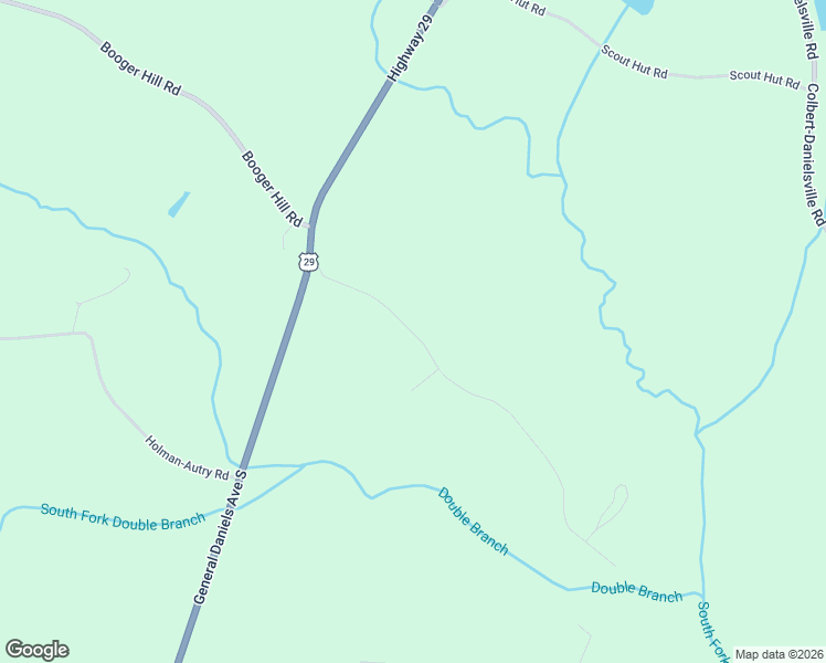 map of restaurants, bars, coffee shops, grocery stores, and more near 295 Double Branch Road in Danielsville