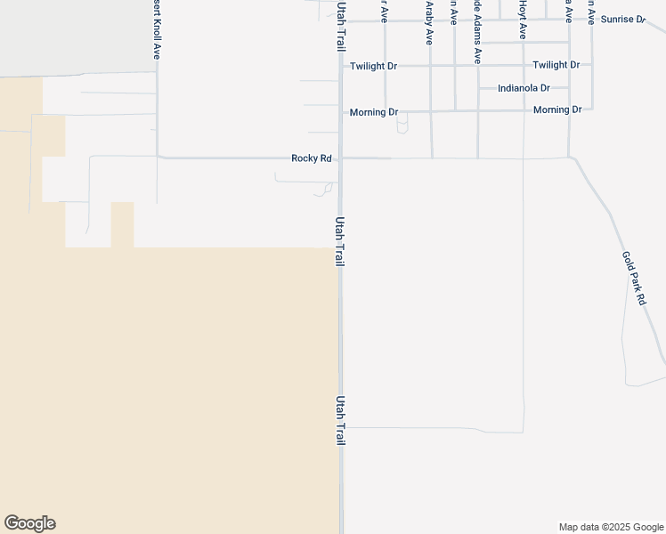 map of restaurants, bars, coffee shops, grocery stores, and more near 8138 Utah Trail in Twentynine Palms