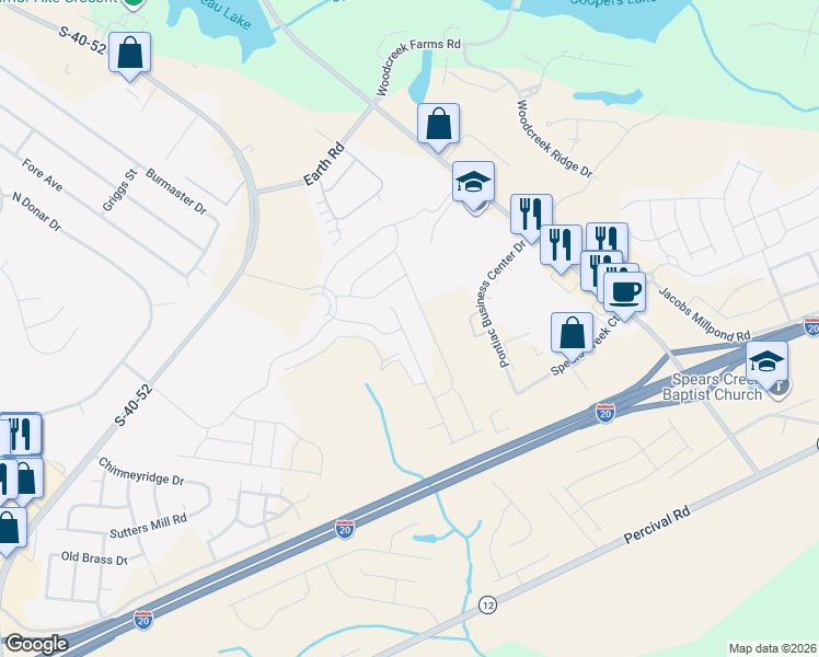 map of restaurants, bars, coffee shops, grocery stores, and more near 140 Pontiac Business Center Drive in Elgin