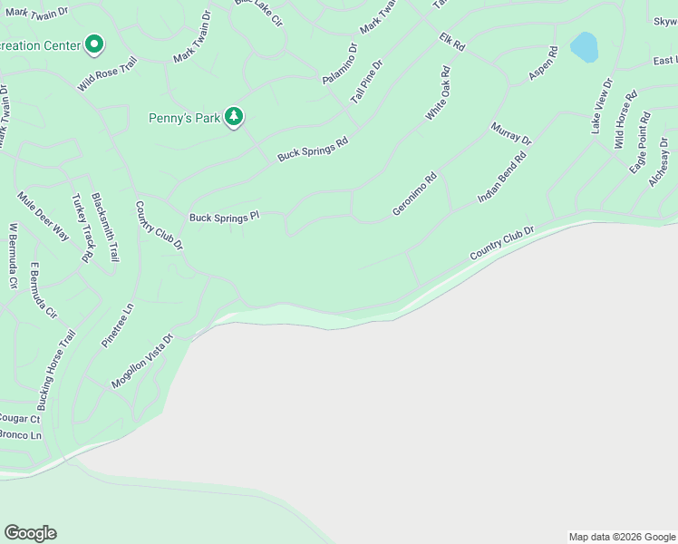 map of restaurants, bars, coffee shops, grocery stores, and more near 6734 Country Club Drive in Navajo County
