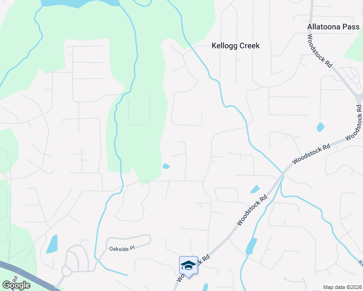 map of restaurants, bars, coffee shops, grocery stores, and more near 115 Logan Cole Drive in Acworth