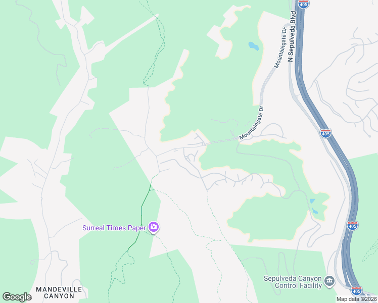 map of restaurants, bars, coffee shops, grocery stores, and more near 12557 The Vista in Los Angeles