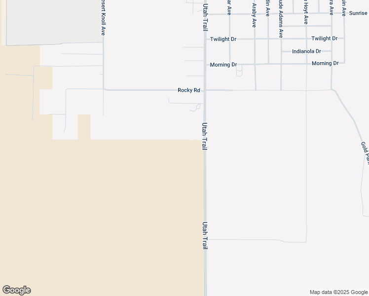 map of restaurants, bars, coffee shops, grocery stores, and more near 8138 Utah Trail in Twentynine Palms