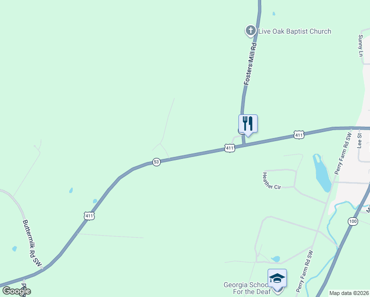 map of restaurants, bars, coffee shops, grocery stores, and more near 22 Chalcrest Way in Cave Spring
