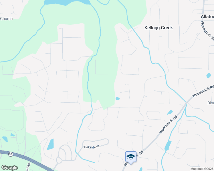 map of restaurants, bars, coffee shops, grocery stores, and more near 2341 Westland Way in Acworth