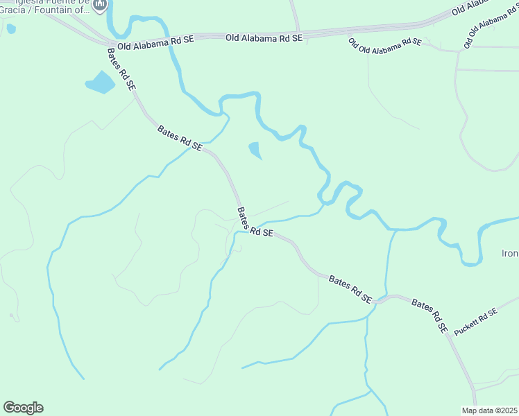 map of restaurants, bars, coffee shops, grocery stores, and more near 13 Bridlewood Court in Cartersville