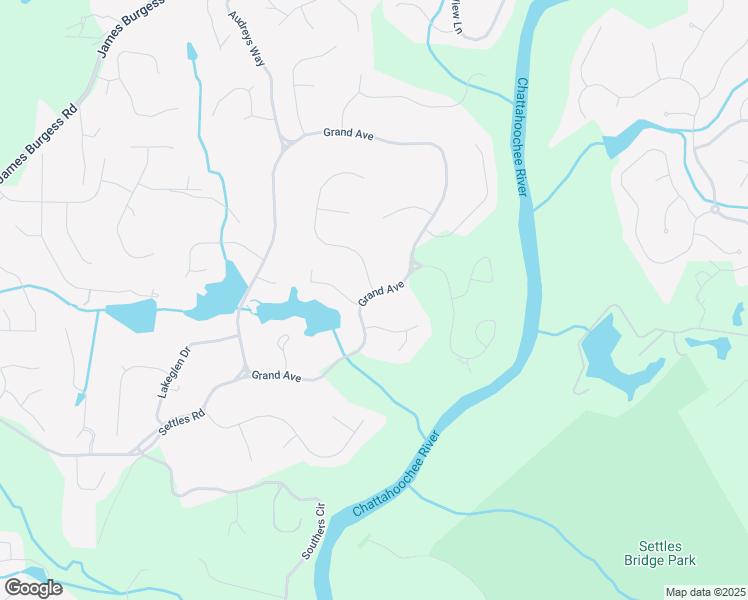 map of restaurants, bars, coffee shops, grocery stores, and more near 75 Grand Avenue in Suwanee