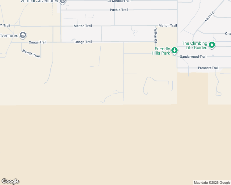 map of restaurants, bars, coffee shops, grocery stores, and more near 8022 Wesley Road in Joshua Tree