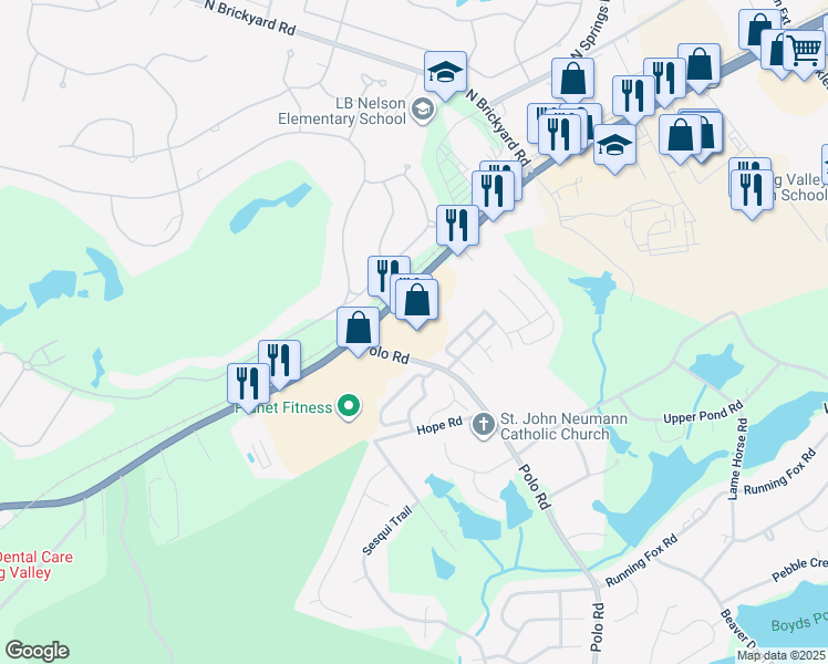 map of restaurants, bars, coffee shops, grocery stores, and more near 9810 Two Notch Road in Columbia