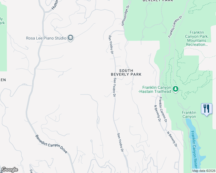 map of restaurants, bars, coffee shops, grocery stores, and more near 9818 Curwood Place in Beverly Hills