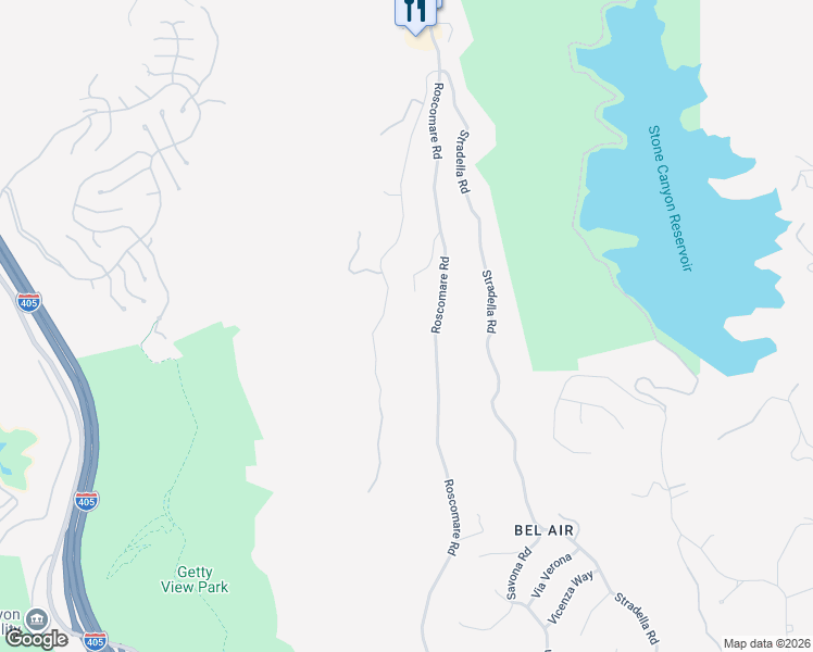 map of restaurants, bars, coffee shops, grocery stores, and more near 2016 Linda Flora Drive in Los Angeles