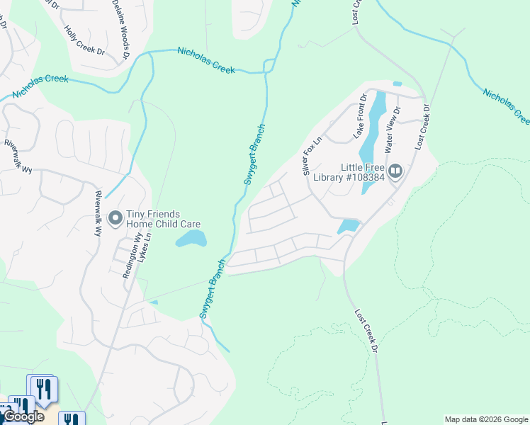 map of restaurants, bars, coffee shops, grocery stores, and more near 214 West Palm Drive in Columbia