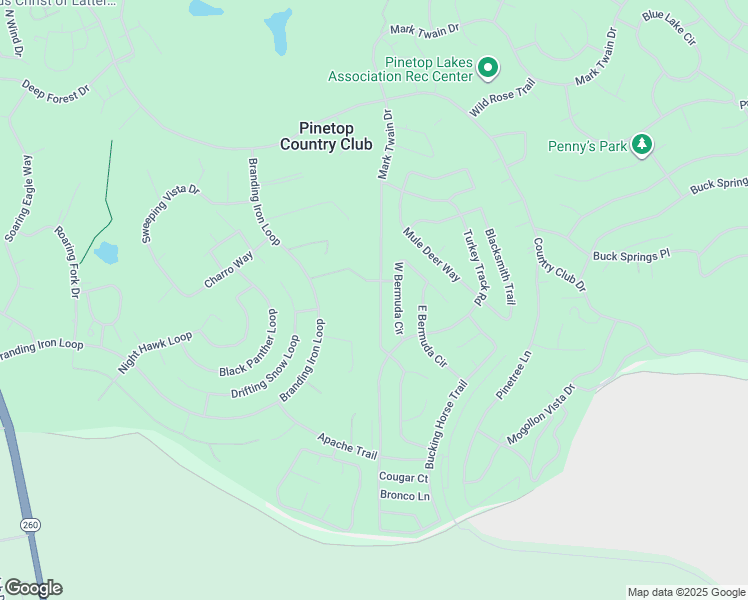 map of restaurants, bars, coffee shops, grocery stores, and more near 3690 Mark Twain Drive in Navajo County