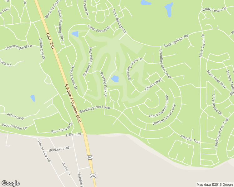 map of restaurants, bars, coffee shops, grocery stores, and more near 3680 Crown Dancer Drive in Navajo County