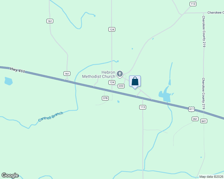 map of restaurants, bars, coffee shops, grocery stores, and more near 8340 U.S. 411 in Centre