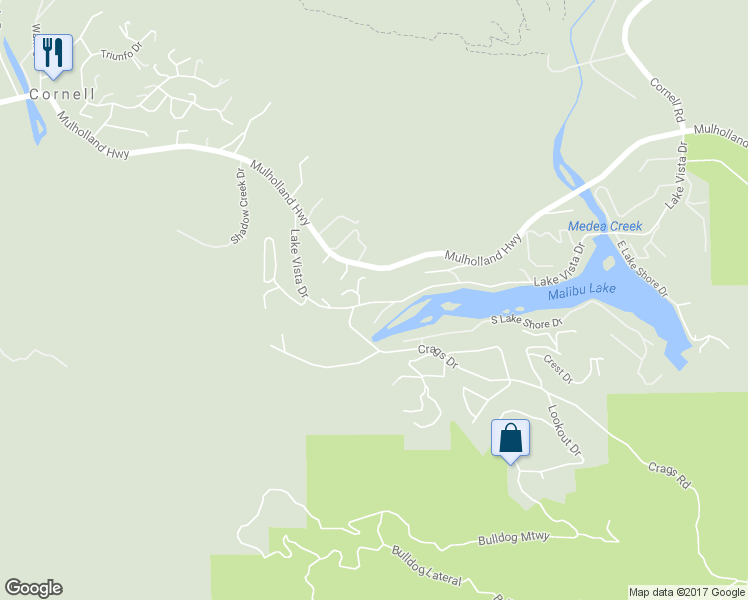 map of restaurants, bars, coffee shops, grocery stores, and more near 29371 Lake Vista Drive in Agoura Hills