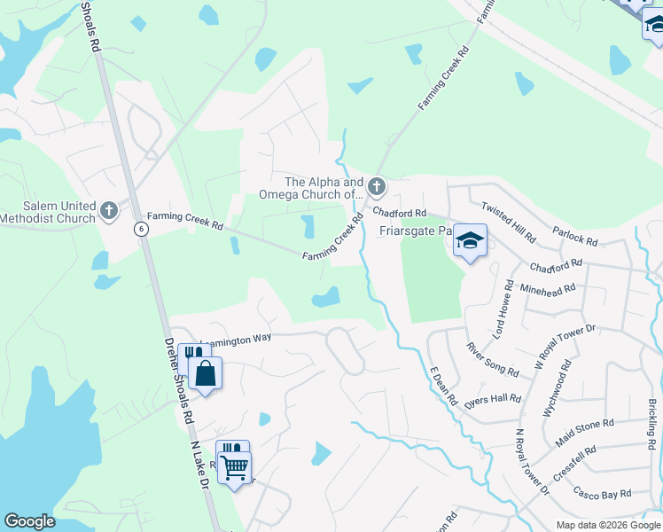 map of restaurants, bars, coffee shops, grocery stores, and more near 1307 State Road S-40-957 in Irmo