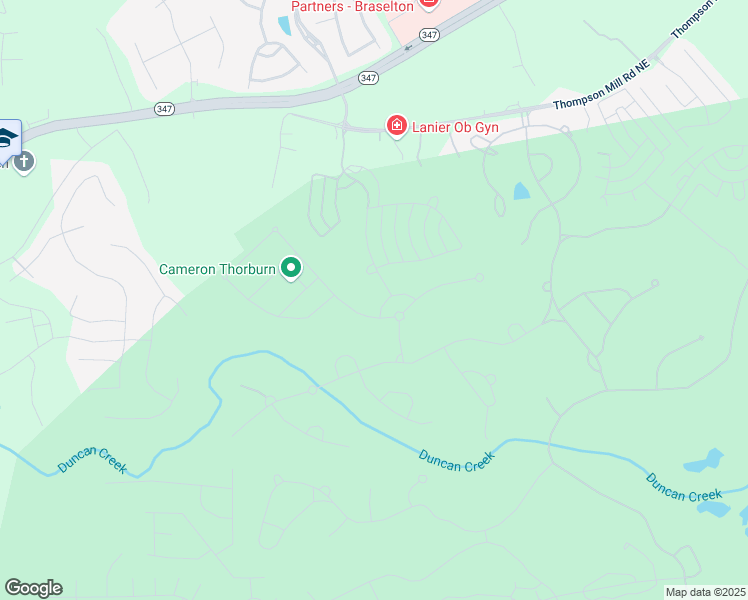 map of restaurants, bars, coffee shops, grocery stores, and more near 2534 Northern Oak Drive in Braselton