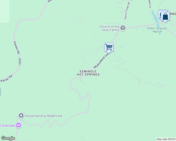 map of restaurants, bars, coffee shops, grocery stores, and more near 30413 Seminole Drive in Malibu