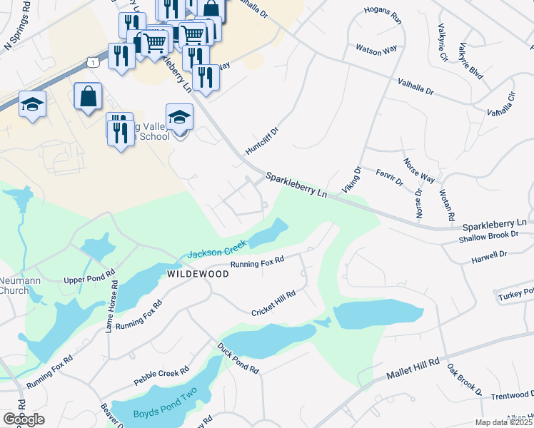 map of restaurants, bars, coffee shops, grocery stores, and more near 77 North Lake Pointe Drive in Columbia