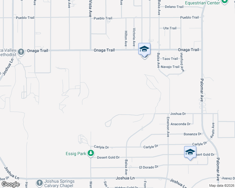 map of restaurants, bars, coffee shops, grocery stores, and more near in Yucca Valley