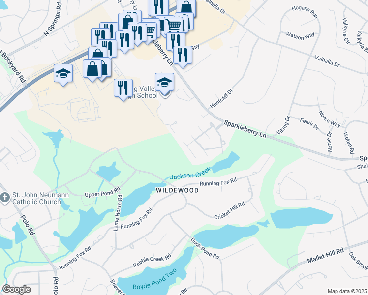 map of restaurants, bars, coffee shops, grocery stores, and more near 204 Talltree Lane in Columbia