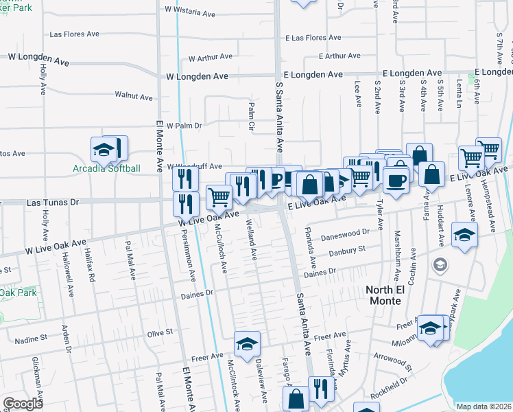 Las Tunas Dr W Live Oak Ave Arcadia Ca Walk Score