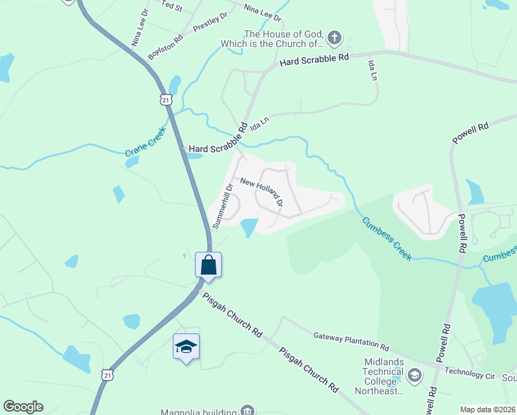 map of restaurants, bars, coffee shops, grocery stores, and more near 124 Durango Avenue in Columbia