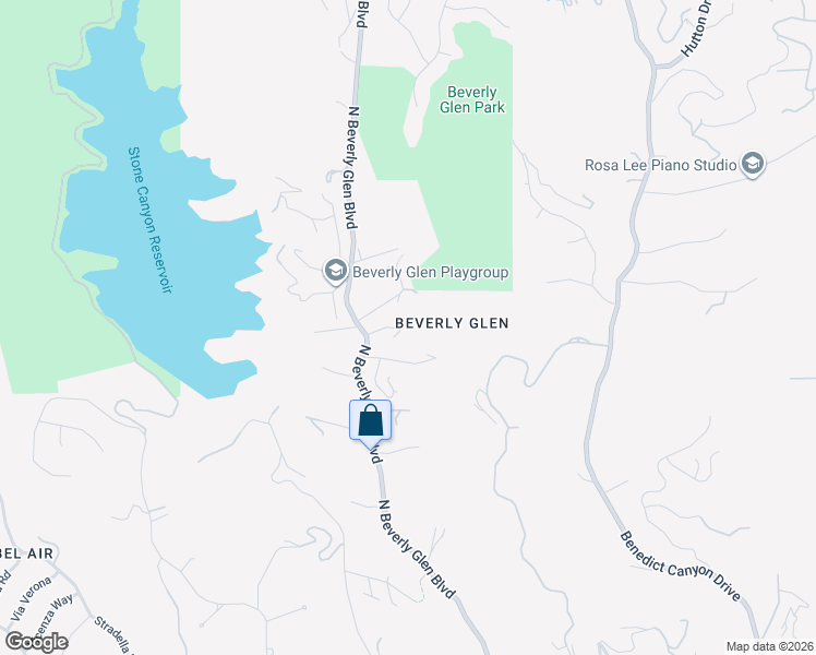 map of restaurants, bars, coffee shops, grocery stores, and more near 10331 Tupelo Lane in Los Angeles