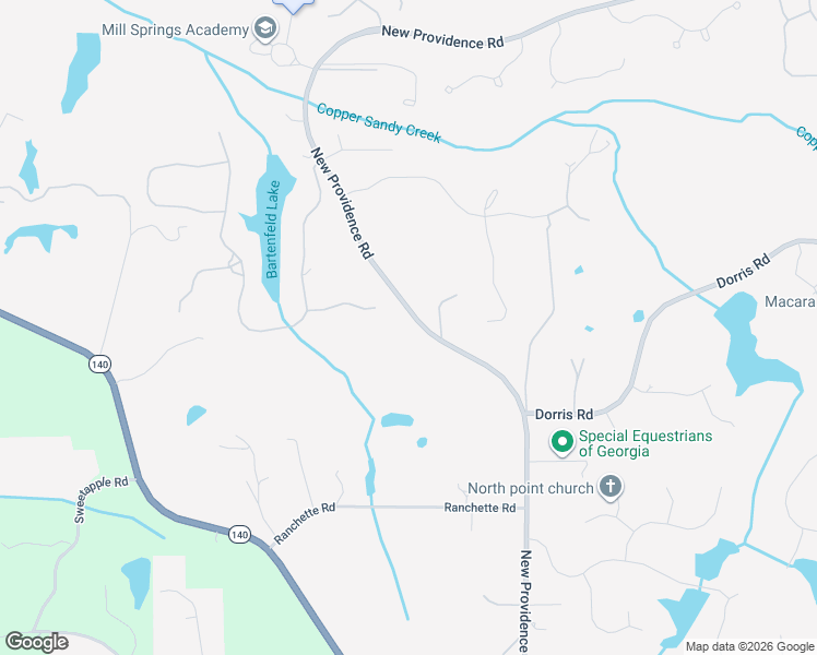 map of restaurants, bars, coffee shops, grocery stores, and more near 13400 New Providence Road in Alpharetta