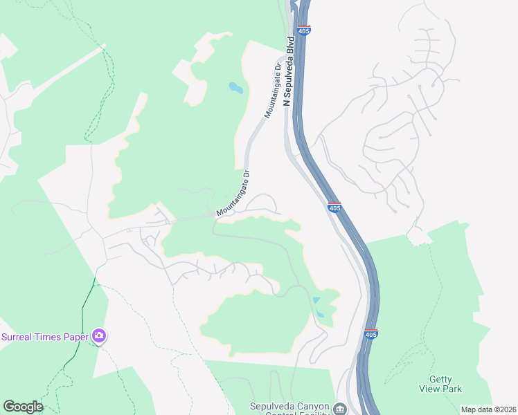map of restaurants, bars, coffee shops, grocery stores, and more near 12416 Ridge Road in Los Angeles