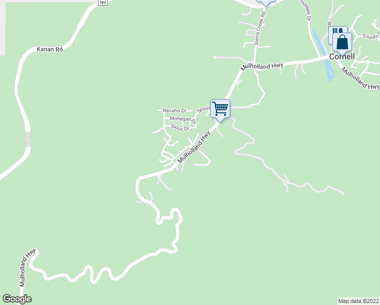 map of restaurants, bars, coffee shops, grocery stores, and more near 1909 Hazel Nut Court in Agoura Hills
