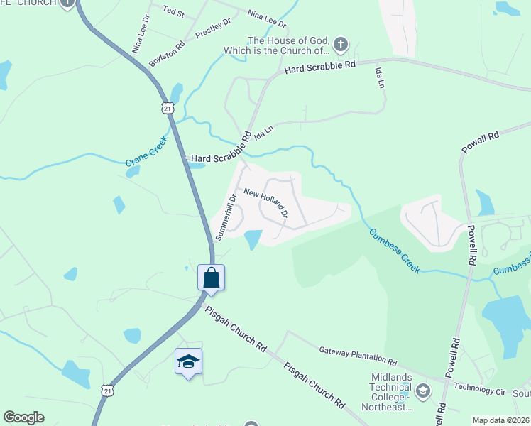 map of restaurants, bars, coffee shops, grocery stores, and more near 117 Durango Avenue in Columbia
