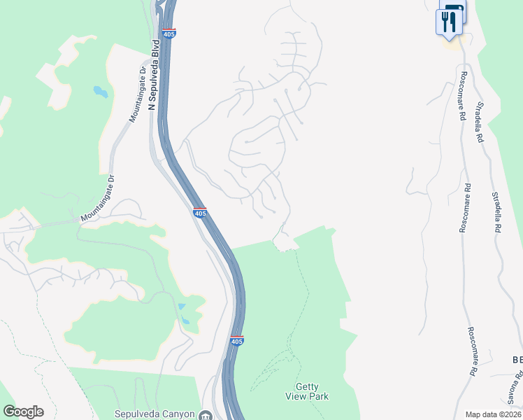 map of restaurants, bars, coffee shops, grocery stores, and more near 2157 Ravensfield Lane in Los Angeles