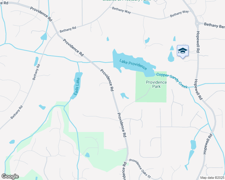 map of restaurants, bars, coffee shops, grocery stores, and more near 13375 Providence Road in Milton