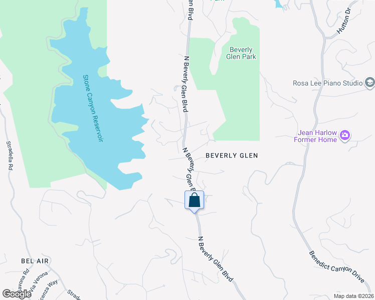 map of restaurants, bars, coffee shops, grocery stores, and more near 10252 Scenario Lane in Los Angeles