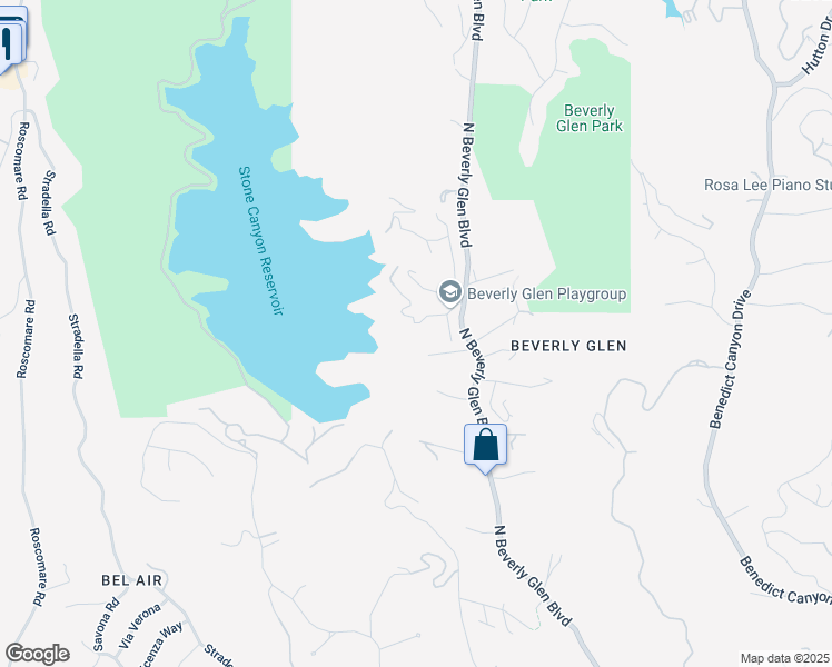 map of restaurants, bars, coffee shops, grocery stores, and more near 10468 Scenario Lane in Los Angeles
