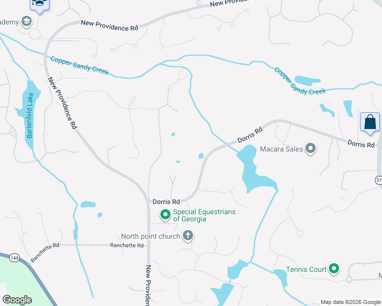 map of restaurants, bars, coffee shops, grocery stores, and more near 170 Dorris Road in Alpharetta