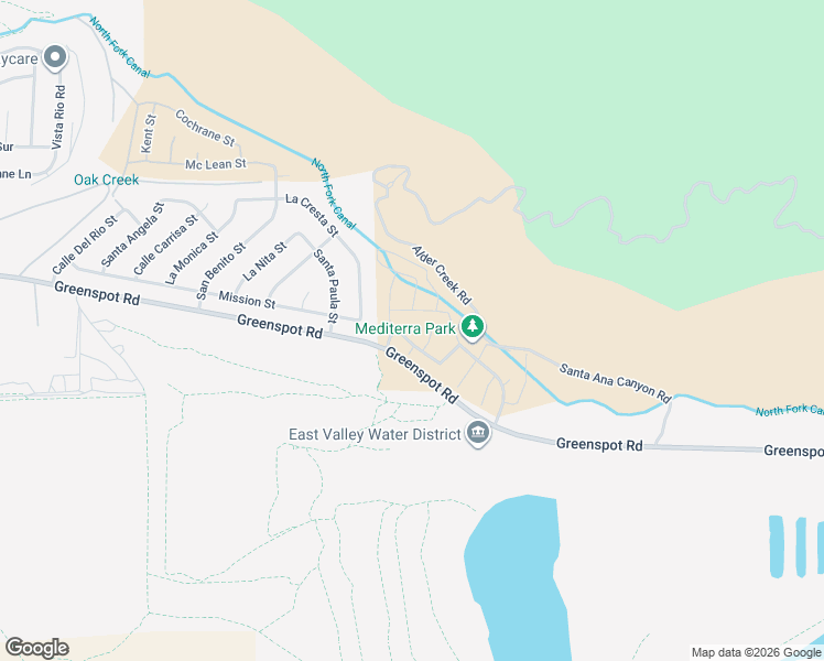 map of restaurants, bars, coffee shops, grocery stores, and more near 30952 Campania Road in Highland