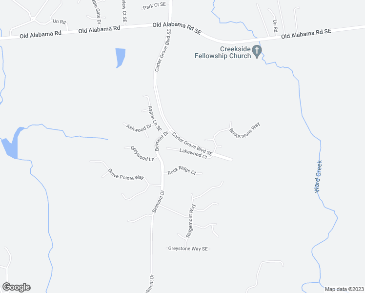 map of restaurants, bars, coffee shops, grocery stores, and more near 27 Lakewood Court in Cartersville