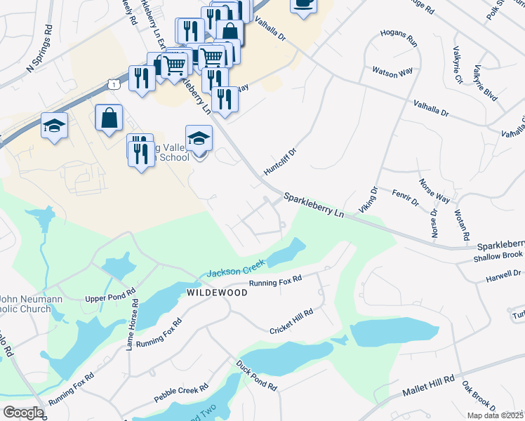 map of restaurants, bars, coffee shops, grocery stores, and more near 131 North Lake Pointe Drive in Columbia