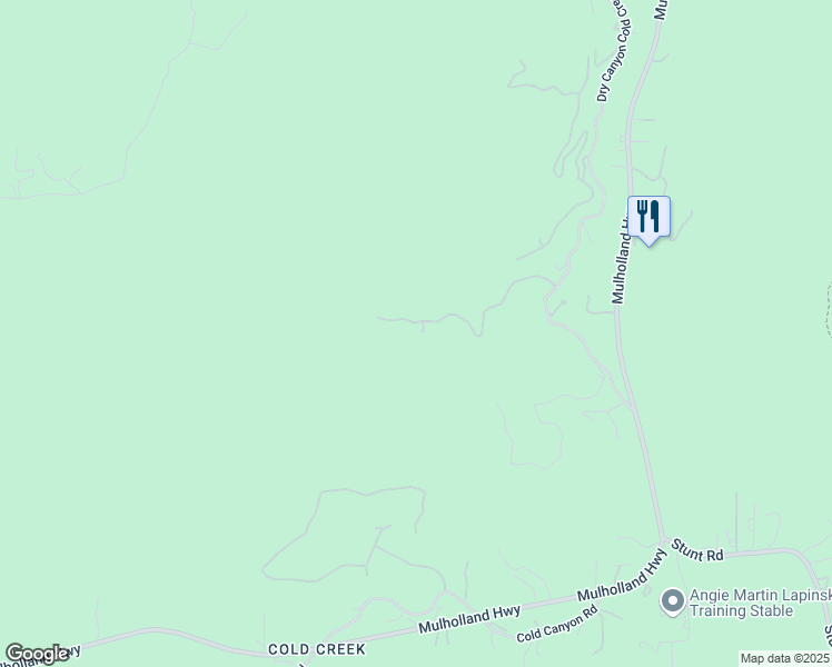 map of restaurants, bars, coffee shops, grocery stores, and more near 25010 Thousand Peaks Road in Calabasas