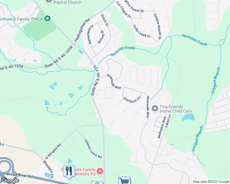map of restaurants, bars, coffee shops, grocery stores, and more near 318 Barger Circle in Irmo