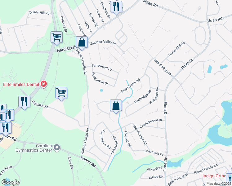 map of restaurants, bars, coffee shops, grocery stores, and more near 213 Great North Road in Columbia