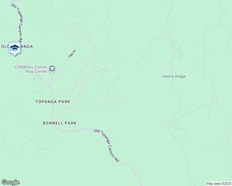 map of restaurants, bars, coffee shops, grocery stores, and more near 1734 Topanga Skyline Drive in Topanga