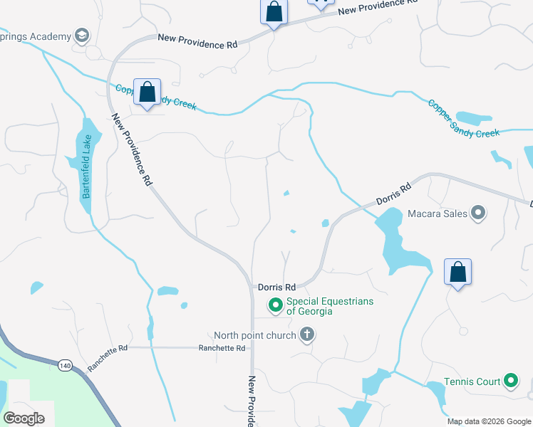 map of restaurants, bars, coffee shops, grocery stores, and more near 13375 Providence Road in Milton