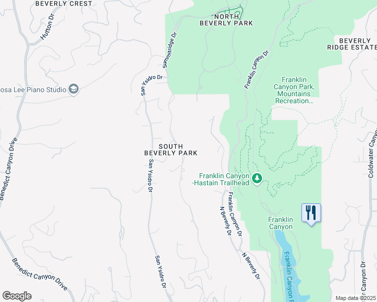 map of restaurants, bars, coffee shops, grocery stores, and more near 10 Beverly Park in Beverly Hills