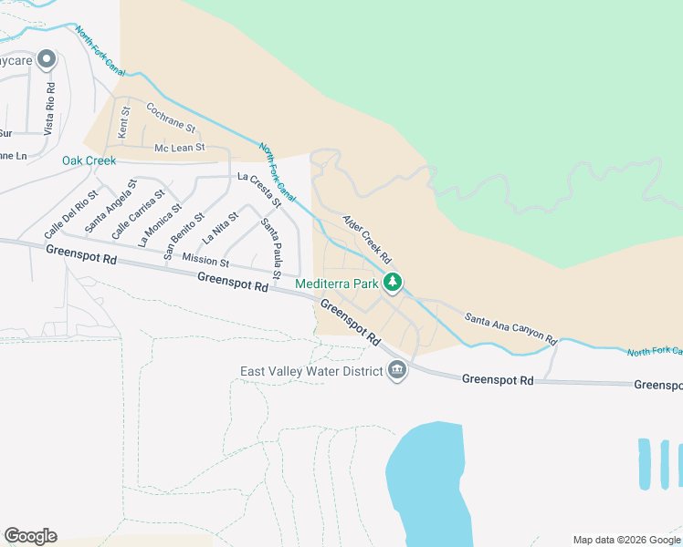 map of restaurants, bars, coffee shops, grocery stores, and more near 30955 Avenida Ramblas in Highland