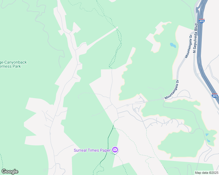 map of restaurants, bars, coffee shops, grocery stores, and more near 2285 Canyonback Road in Los Angeles
